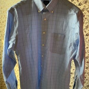 Jos. A. Bank Traveler Plaid Shirt - Medium